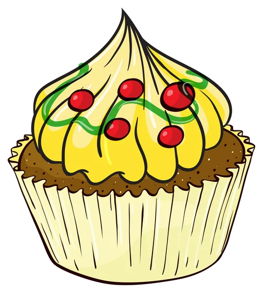 A cupcake — Stock Vector