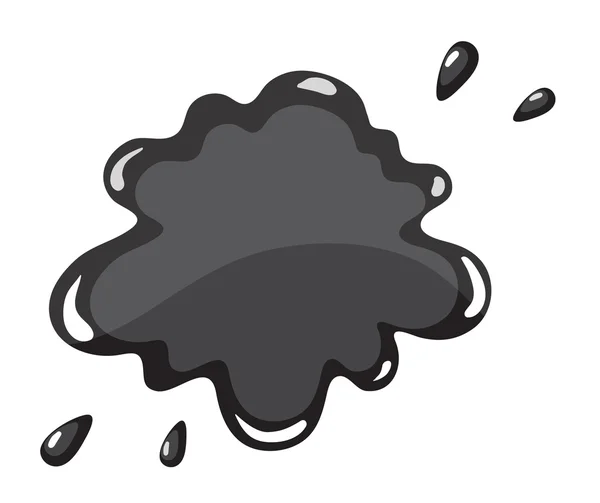 Black color splash — Stock Vector