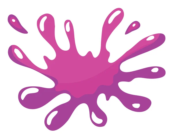 Een roze kleur splash — Stockvector