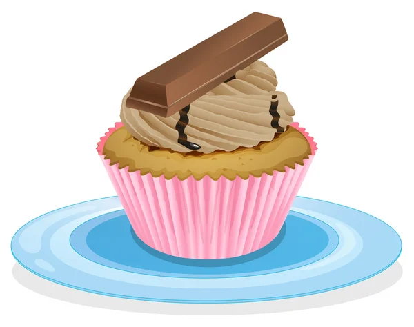 Um Cupcake — Vetor de Stock