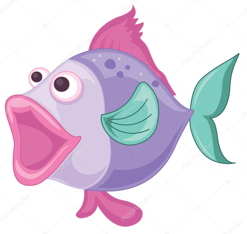 a purple fish