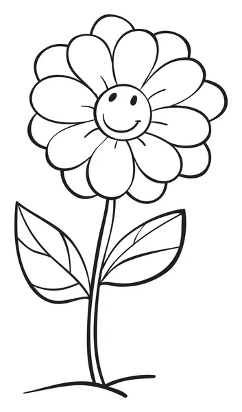 Un boceto de flor — Vector de stock