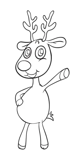 A reindeer sketch — Stock Vector