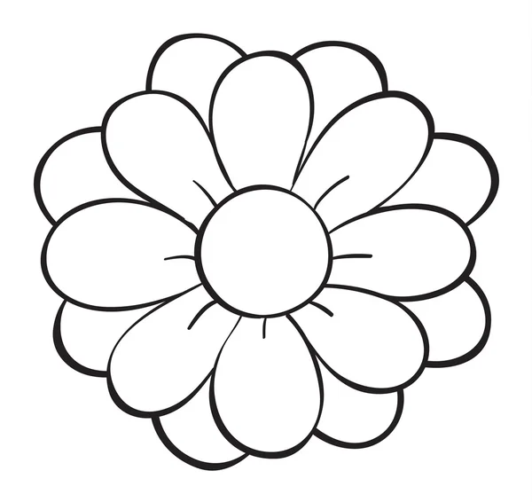 Квітка ескіз — стоковий вектор