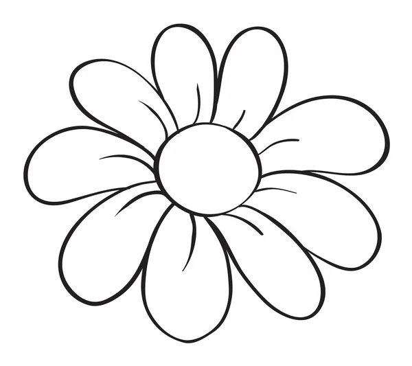 Un boceto de flor — Vector de stock