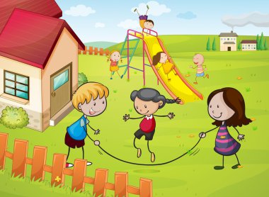 çocuklar ve ev