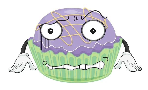 Ένα cupcake — Διανυσματικό Αρχείο