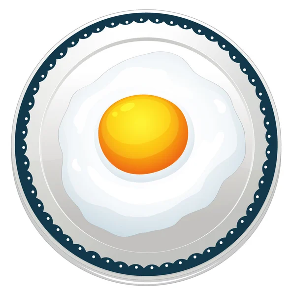 An egg omelet — Stock Vector