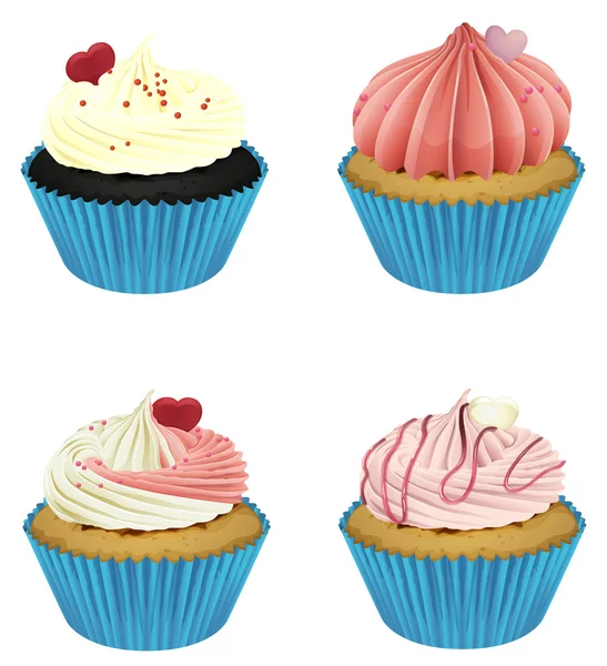 Cupcakes — Stock Vector