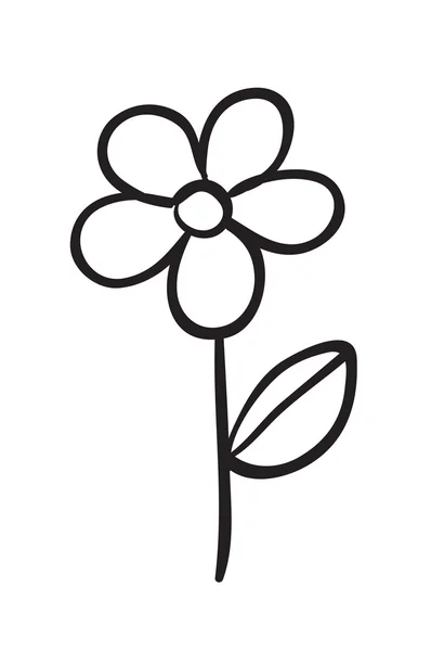 Virág rajz — Stock Vector