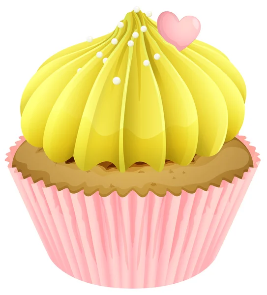 Een cupcake — Stockvector