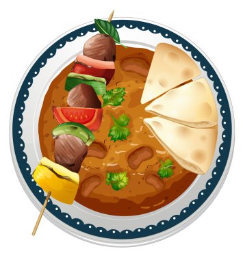 bir köri ve bir et
