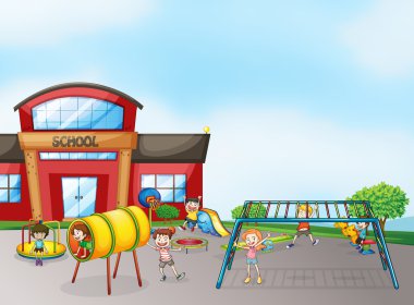 çocuklar ve monkey bar