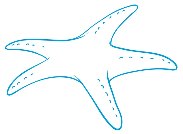 Un boceto de estrella de mar — Archivo Imágenes Vectoriales