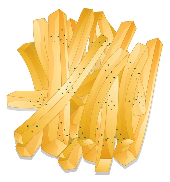 Patatas fritas — Vector de stock