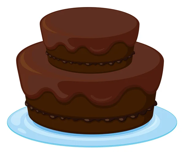 Un pastel de cumpleaños — Vector de stock