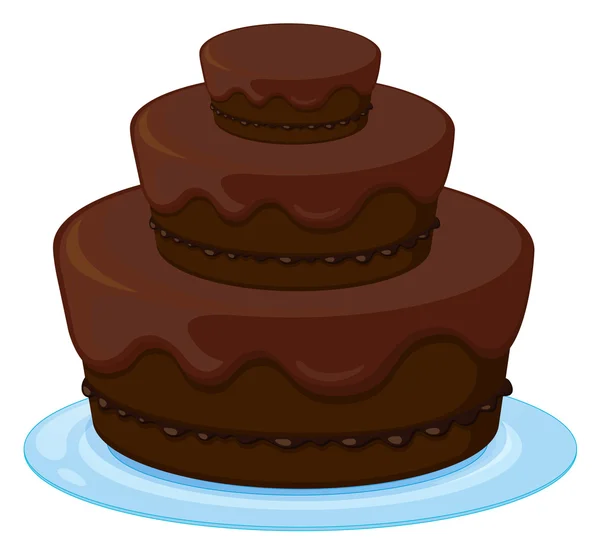 A birthday cake — Stock Vector