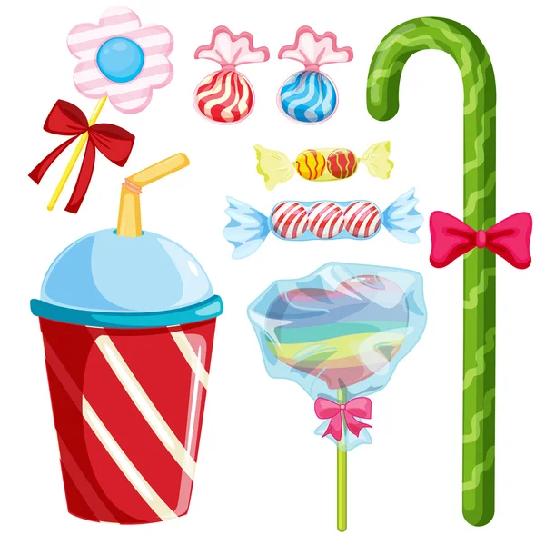 Varios dulces — Vector de stock