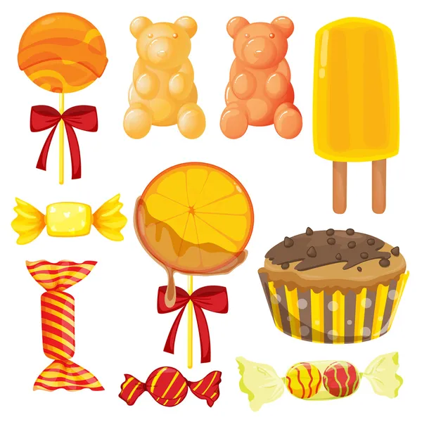 Various sweets — Stock Vector