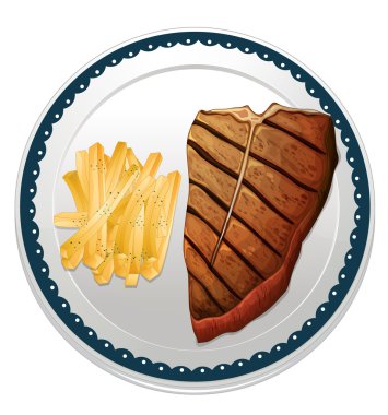 biftek ve patates kızartması