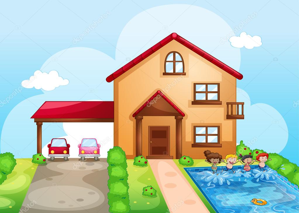 A house and kids Stock Vector Image by ©interactimages #15173911