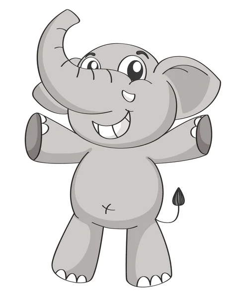 Een olifant — Stockvector