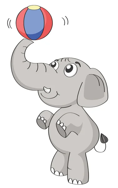 一只大象 — 图库矢量图片