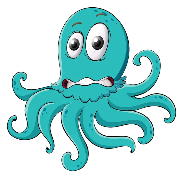 Een octopus — Stockvector