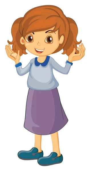 A girl — Stock Vector