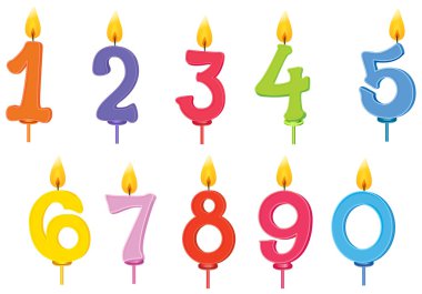 birthday candles clipart