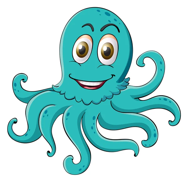 Een octopus — Stockvector