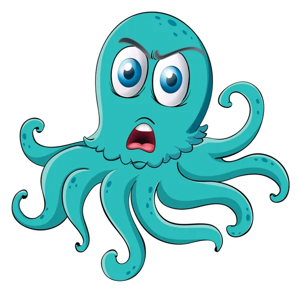 Ein Oktopus — Stockvektor