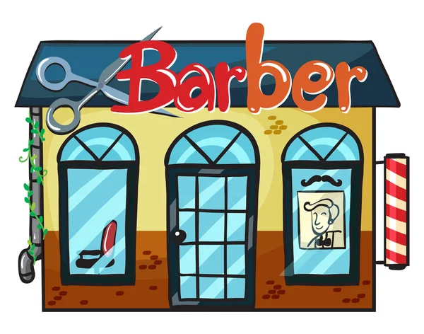 A barber shop — Stock Vector