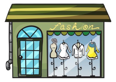 a clothing store clipart