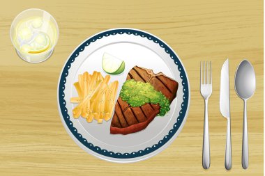 biftek ve patates kızartması