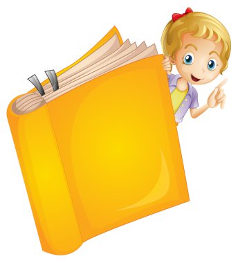 bir kız ve bir kitap