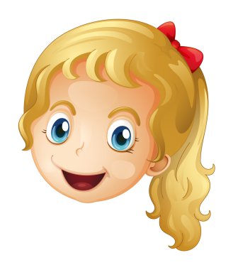 bir kızın yüzü