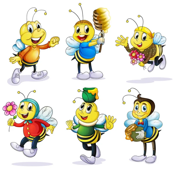 様々 な蜂 — ストックベクタ