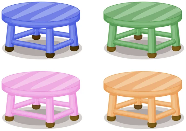 Four stools — Stock Vector