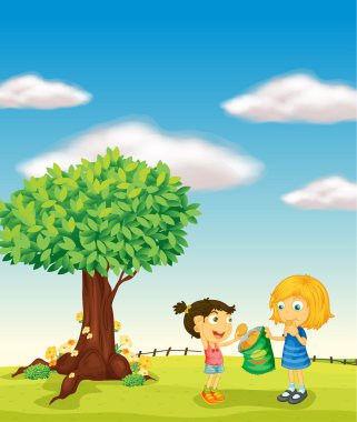 Bisküvileri yiyen kızlar