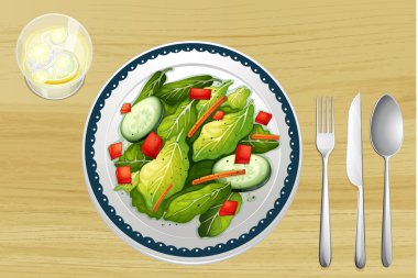 süslenmiş salata