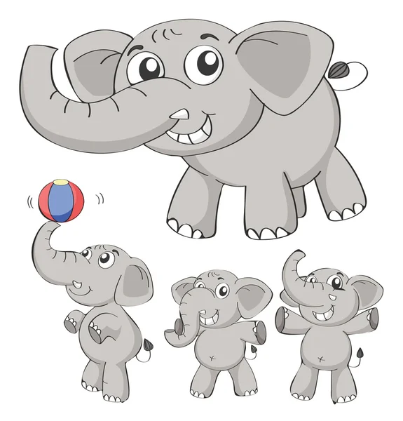 Ελέφαντες — Διανυσματικό Αρχείο