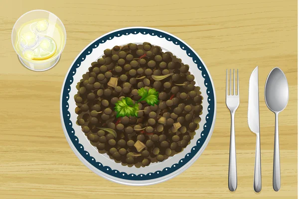 Alimentation éthiopienne — Image vectorielle