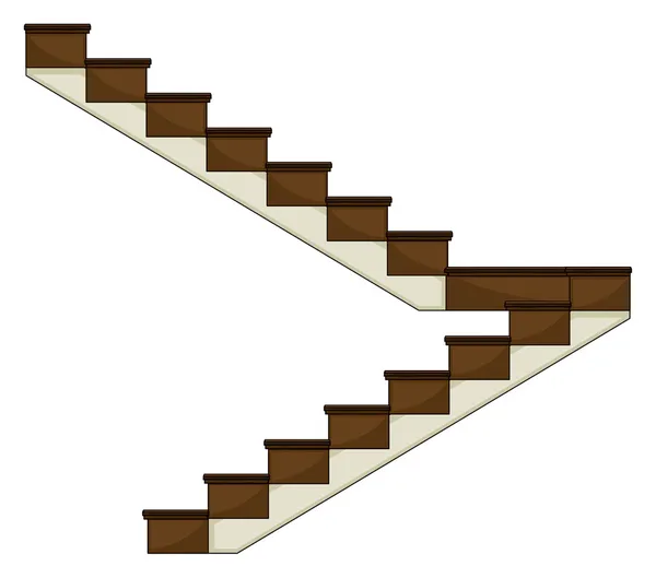 Uma escadaria —  Vetores de Stock