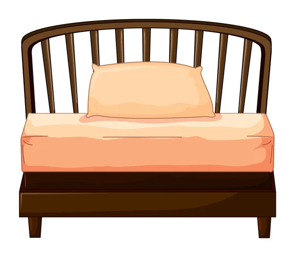 Een bed — Stockvector