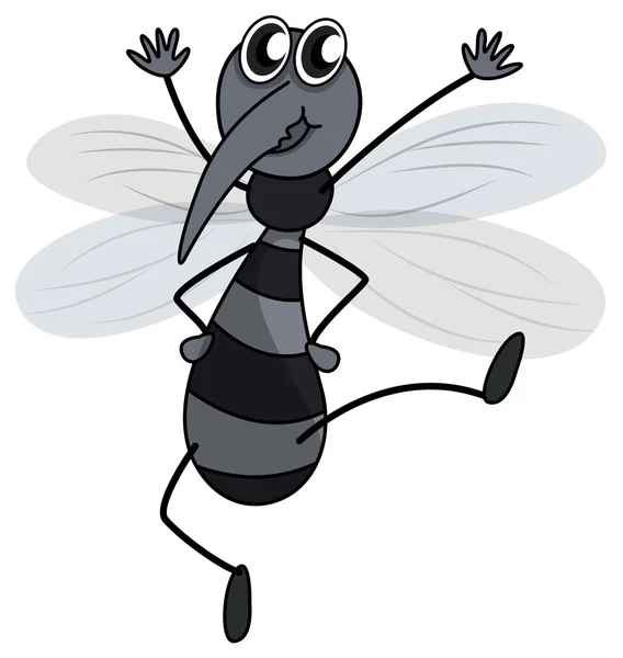 Un mosquito — Vector de stock