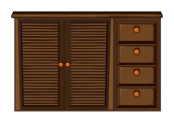 Armoire avec tiroir — Image vectorielle