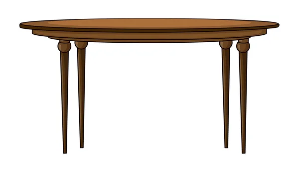 Une table ronde — Image vectorielle