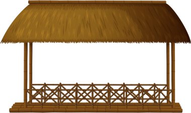 Wooden shade clipart
