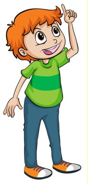 boy gülümseyerek